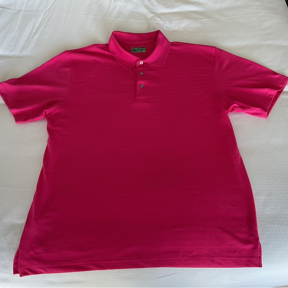 Pro Tour Men's Pink Polo Shirt size XL